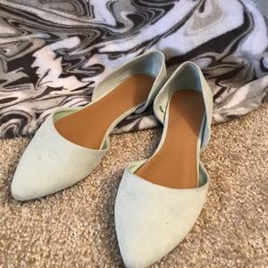 Pale Mint Green Flats